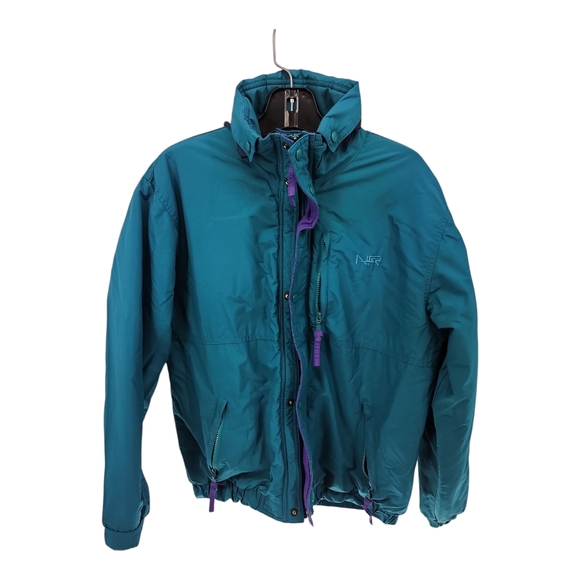 Northern Reflections Retro Blue-Green Fleece lined Jacket Unisex Outerwear - Picture 3 of 9